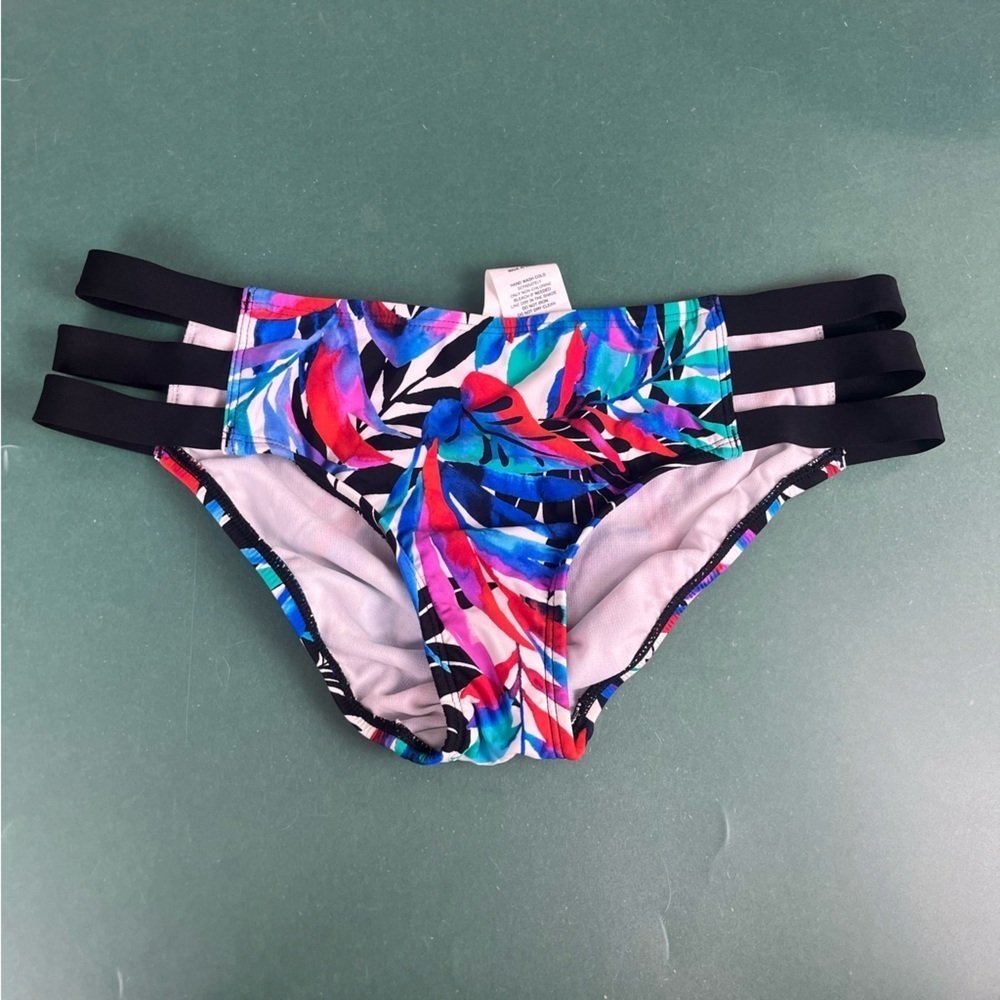 Jantzen Multi color strappy swim bottoms size 8